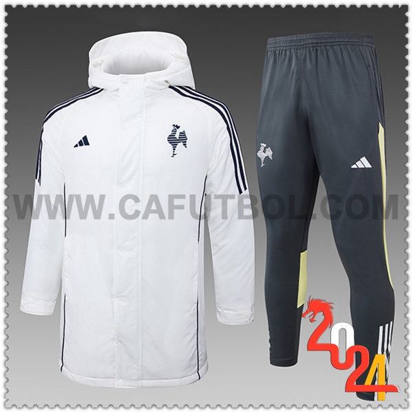 Tuta Piumino Con Cappuccio Atlético Mineiro Bianco/Nero/Grigio/Giallo 2024 2025