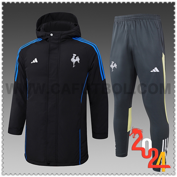 Tuta Piumino Con Cappuccio Atlético Mineiro Nero/Blu/Grigio/Giallo 2024 2025