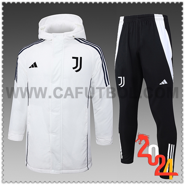 Tuta Piumino Con Cappuccio Juventus Bianco/Nero 2024 2025