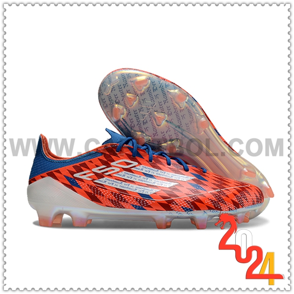 Adidas Scarpe da Calcio F50 ELITE FG Arancia/Nero/Blu
