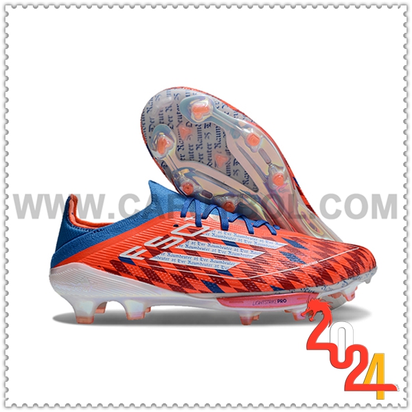 Adidas Scarpe da Calcio F50+.1 FG Arancia/Nero/Blu