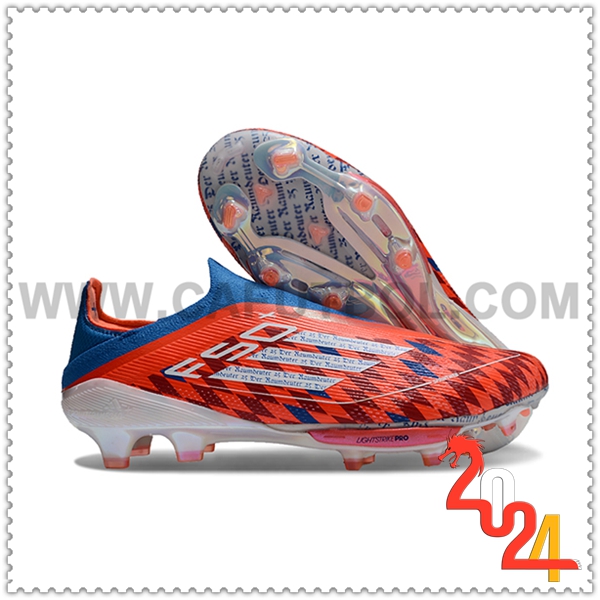 Adidas Scarpe da Calcio F50+ FG Arancia/Nero/Blu