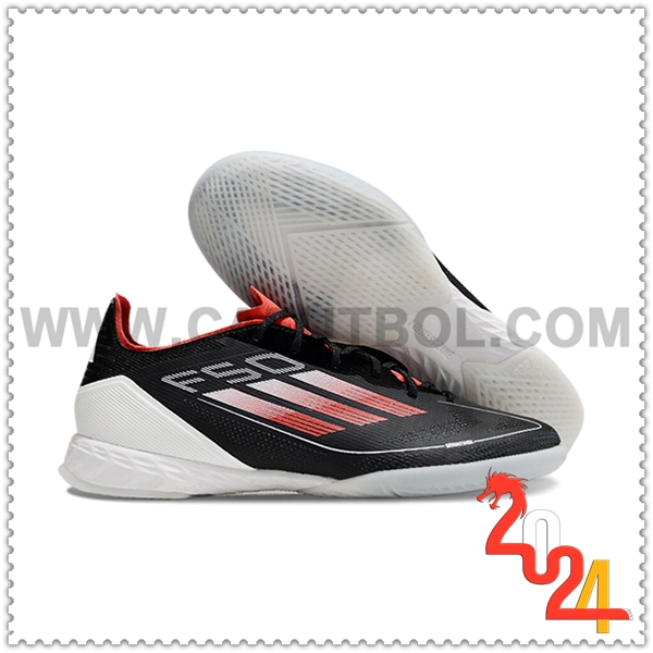 Adidas Scarpe da Calcio F50 PRO IC Nero/Bianco/Rosso