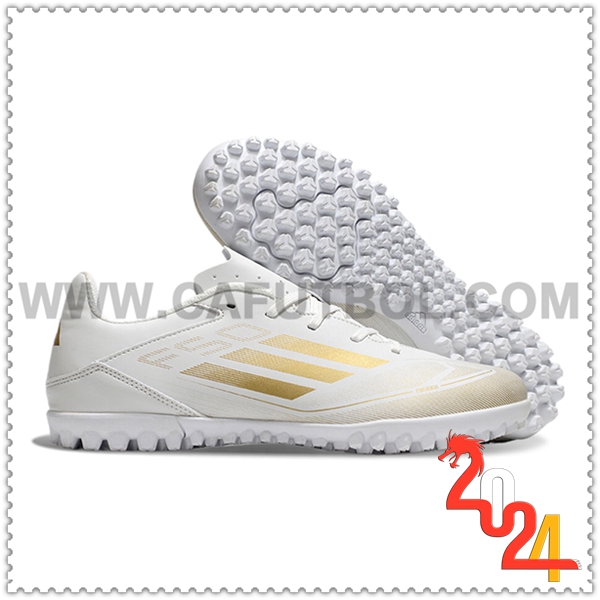 Adidas Scarpe da Calcio F50 CLUB TF Bianco/Giallo