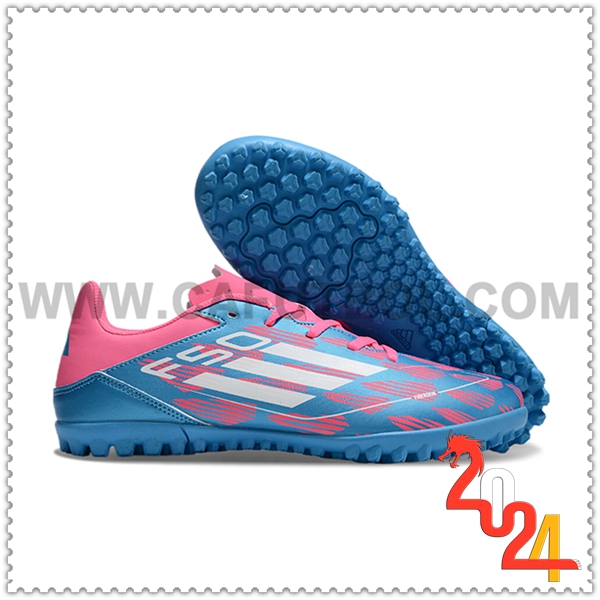 Adidas Scarpe da Calcio F50 CLUB TF Blu/Rosa/Bianco