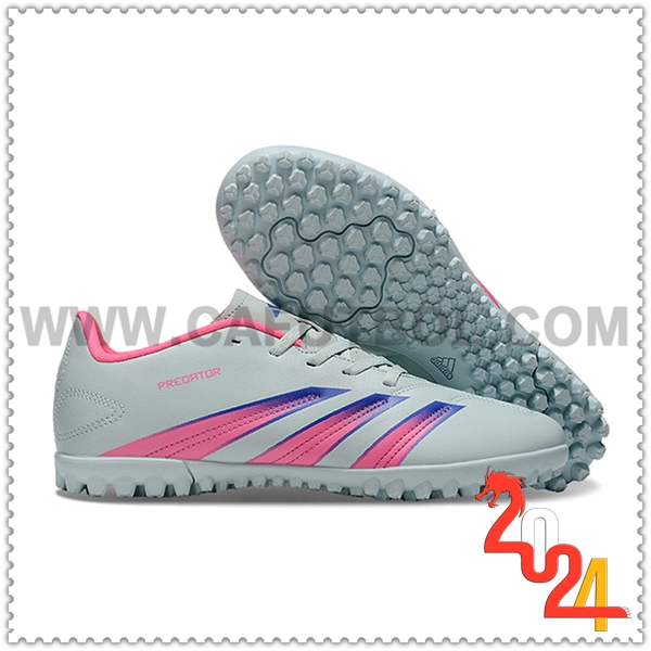 Adidas Scarpe da Calcio F50 CLUB TF Grigio/Blu/Rosa