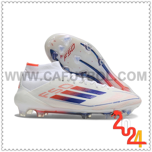 Adidas Scarpe da Calcio F50 ELITE MID FG W Bianco/Arancia/viola