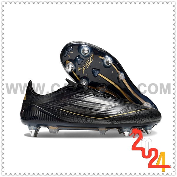 Adidas Scarpe da Calcio F50 ELITE SG Nero/Giallo