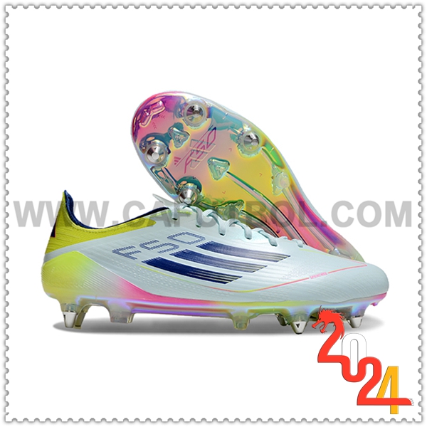 Adidas Scarpe da Calcio F50 ELITE SG Blu/viola/Giallo