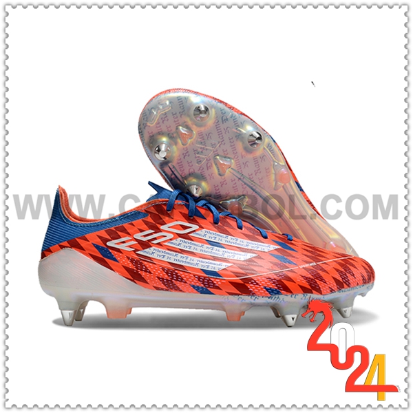 Adidas Scarpe da Calcio F50 ELITE SG Arancia/Blu