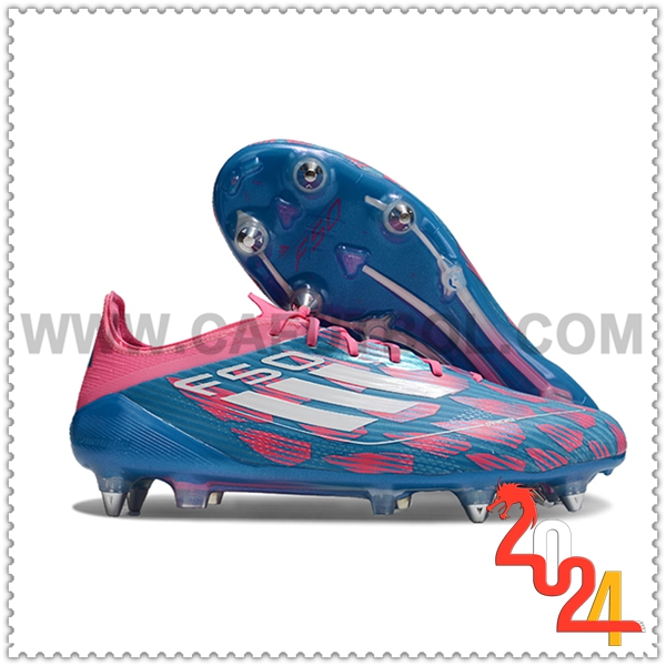 Adidas Scarpe da Calcio F50 ELITE SG Blu/Rosa/Bianco