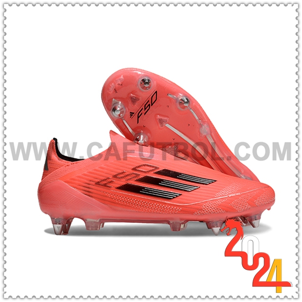Adidas Scarpe da Calcio F50 Elite Laceless SG Arancia/Nero