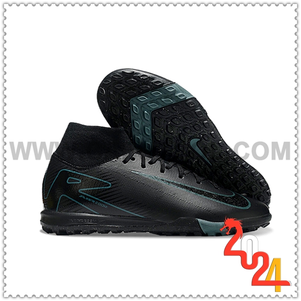 Nike Scarpe da Calcio Air Zoom Mercurial Superfly X Elite TF Nero/Blu