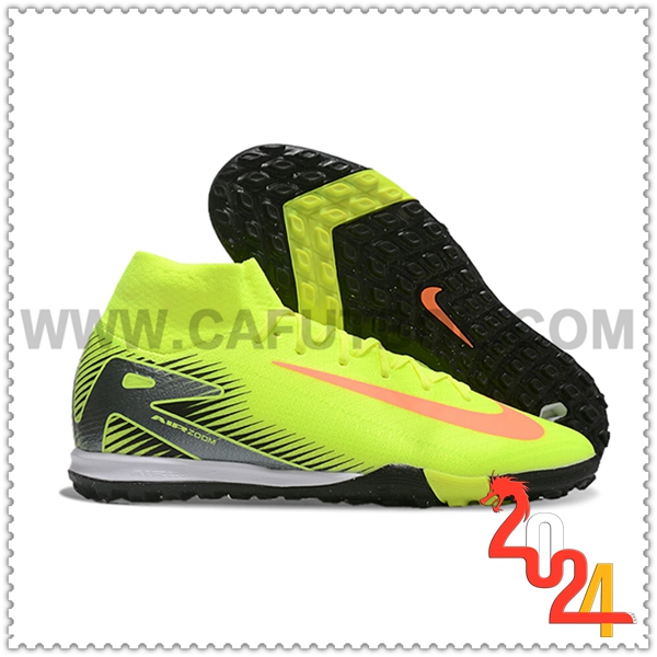 Nike Scarpe da Calcio Air Zoom Mercurial Superfly X Elite TF Giallo/Nero/Arancia