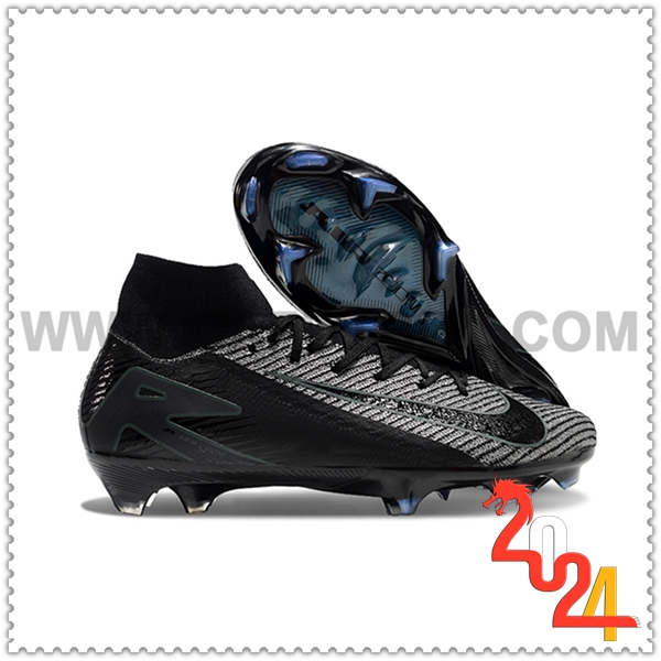 Nike Scarpe da Calcio Air Zoom Mercurial Superfly IIX Elite FG Nero/Grigio -02