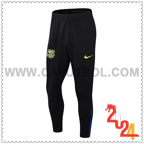 Pantaloni da Allenamento FC Barcellona Nero/Blu 2024 2025 -02