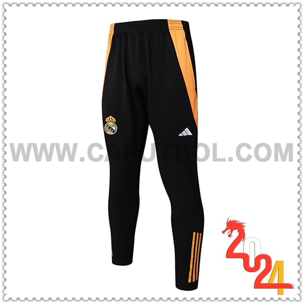 Pantaloni da Allenamento Real Madrid Nero/Arancia 2024 2025