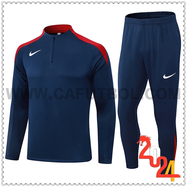 Tuta Allenamento Nike Blu/Rosso 2024 2025