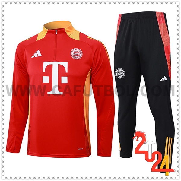 Tuta Allenamento Bayern Monaco Rosso/Arancia 2024 2025