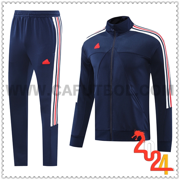 Tuta Allenamento Giacca Adidas Blu Reale 2024 2025 -02