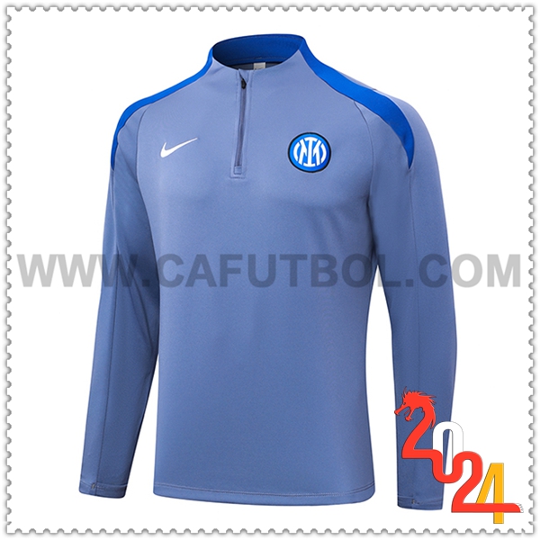 Felpa Allenamento Inter Milan Grigio/Blu 2024 2025