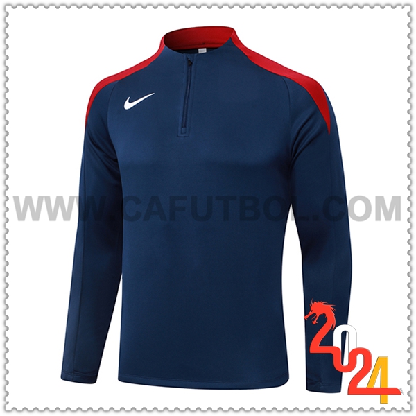 Felpa Allenamento Nike Blu/Rosso 2024 2025