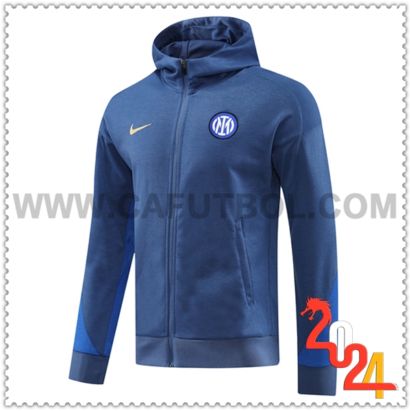 Giacca Con Cappuccio Inter Milan Blu 2024 2025