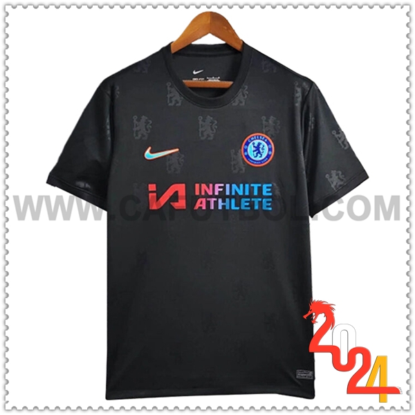 Maglia Calcio FC Chelsea Edizione Speciale 2024 2025 Nero