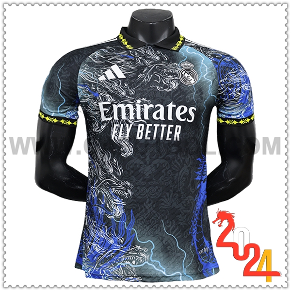 Maglia Calcio Real Madrid Edizione Speciale 2024 2025 Nero Blu