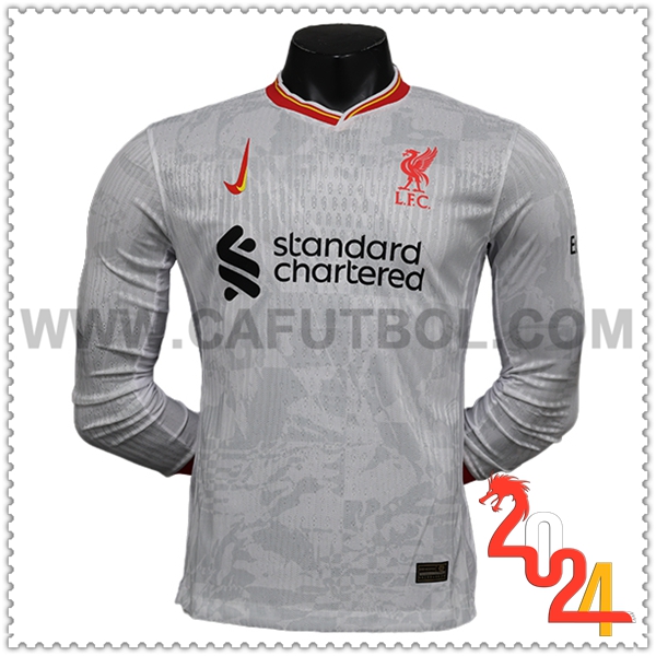 Terzo Maglia Calcio FC Liverpool Maniche lunghe 2024 2025