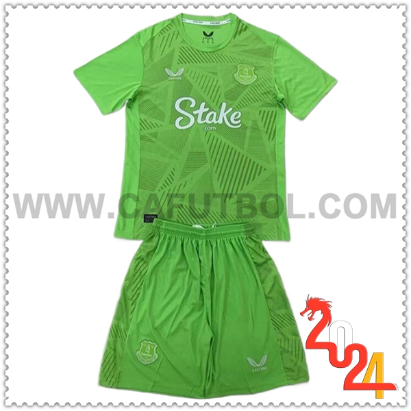 Kit Maglia Portiere Everton Bambino 2024 2025 Verde