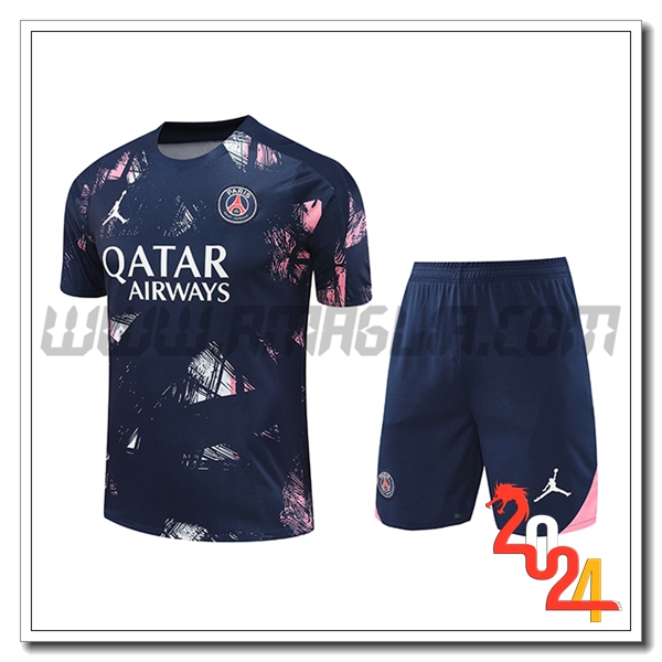 Kit Maglia Allenamento PSG Blu 2024 2025