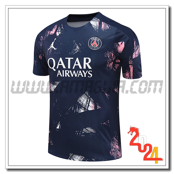 T Shirt Allenamento PSG Blu 2024 2025