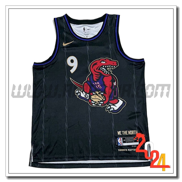 Maglia Toronto Raptors (BARRETT #9) 2024/25 Nero
