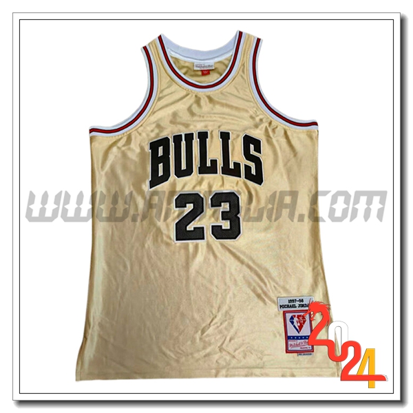 Maglia Chicago Bulls (JORDAN #23) 2024/25 Giallo/Nero