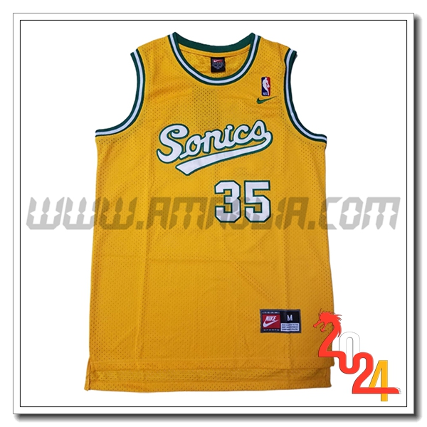 Maglia Oklahoma City Thunder (DURANT #35) 2024/25 Giallo
