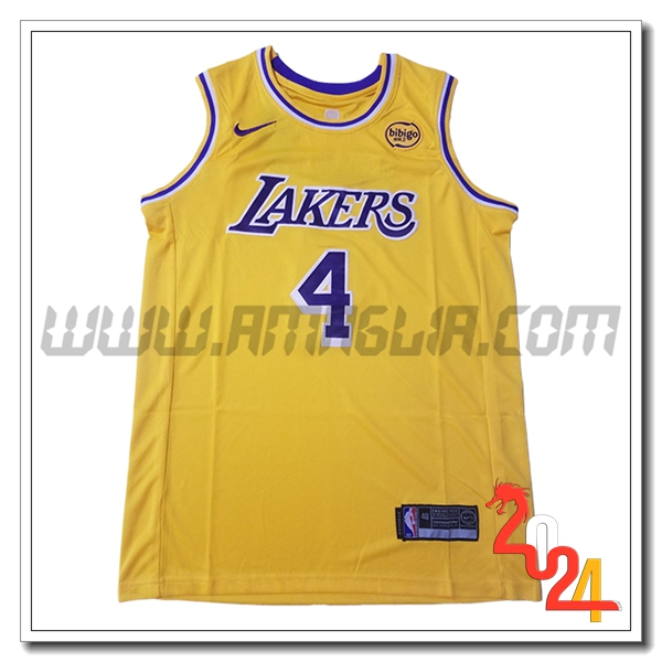 Maglia Los Angeles Lakers (KNECHT #4) 2024/25 Giallo