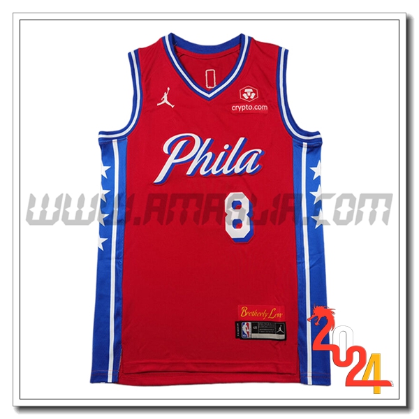 Maglia Philadelphia 76ers (GEORGE #8) 2024/25 Rosso/Blu