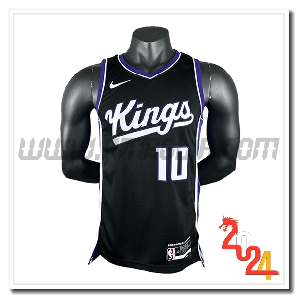 Maglia Sacramento Kings (DEROZAN #10) 2024/25 Nero/Bianco/viola