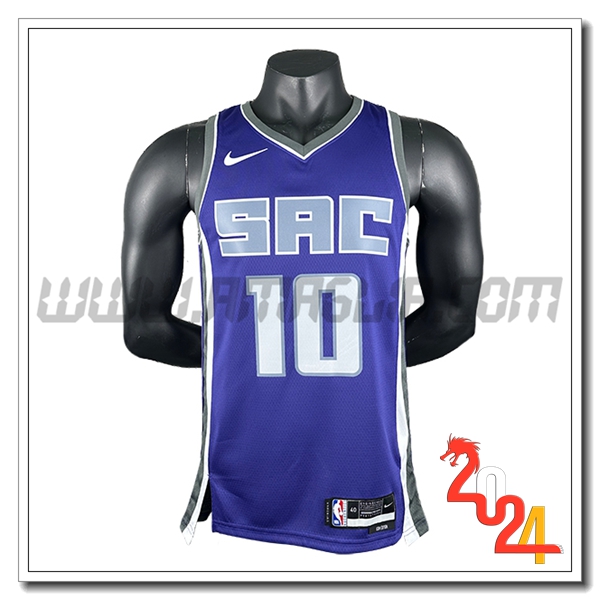 Maglia Sacramento Kings (DEROZAN #10) 2024/25 viola/Bianco