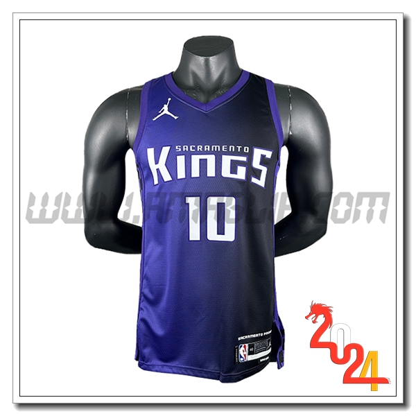 Maglia Sacramento Kings (DEROZAN #10) 2024/25 viola/Nero