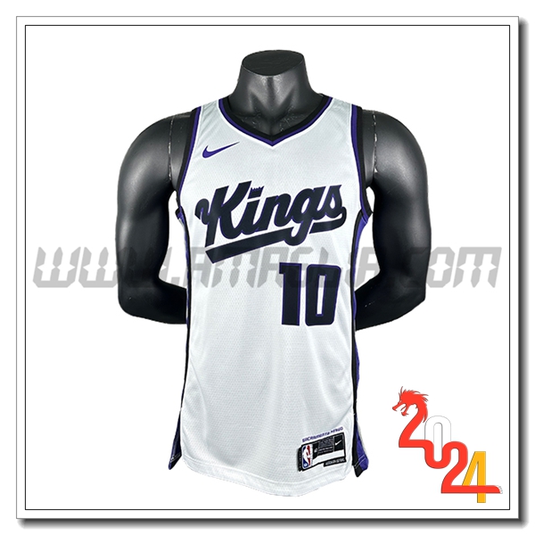Maglia Sacramento Kings (DEROZAN #10) 2024/25 Bianco/Nero