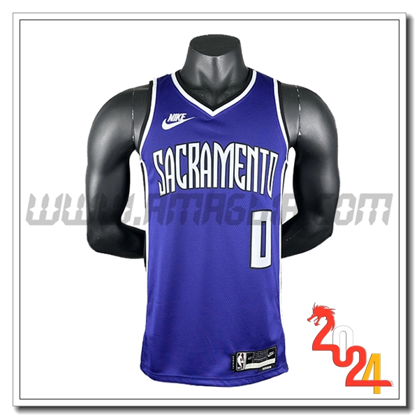 Maglia Sacramento Kings (MONK #0) 2024/25 viola/Bianco