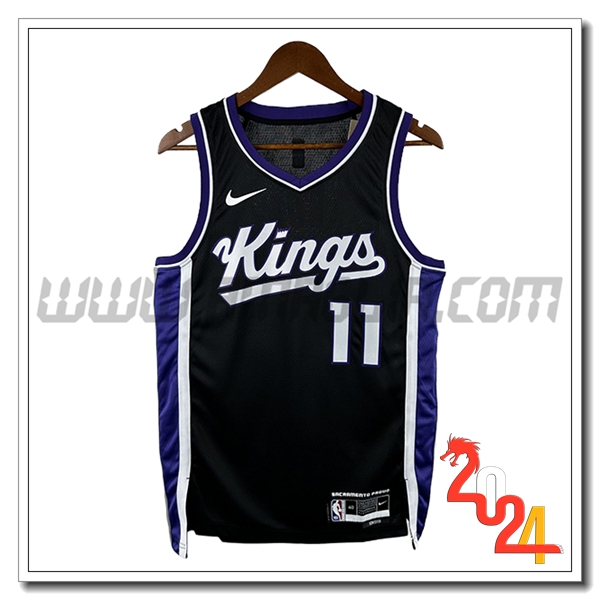 Maglia Sacramento Kings (SABONIS #11) 2024/25 Nero/Bianco/viola