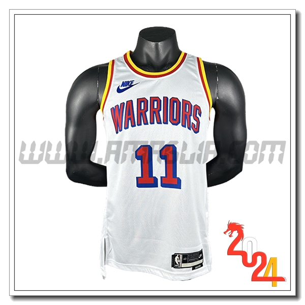 Maglia Golden State Warriors (THOMPSON #11) 2024/25 Bianco/Rosso