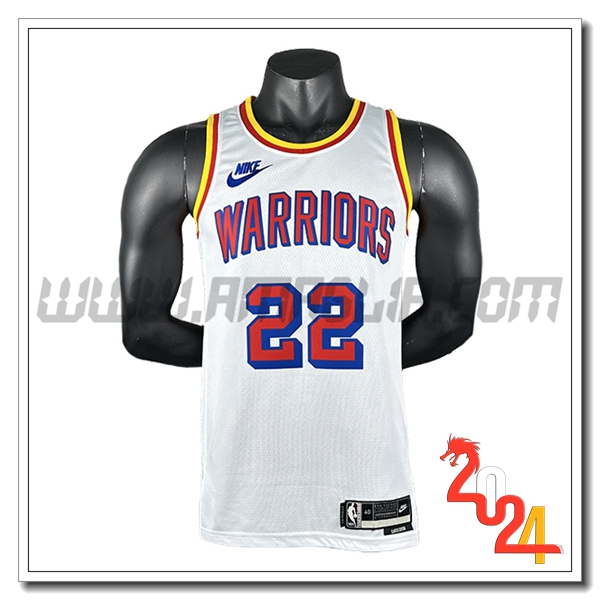 Maglia Golden State Warriors (WIGGINS #22) 2024/25 Bianco/Rosso