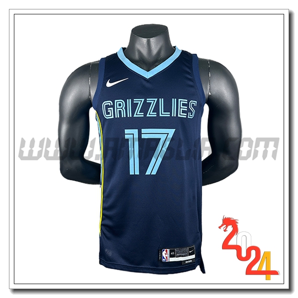 Maglia Memphis Grizzlies (KAWAMURA #17) 2024/25 Blu Scuro