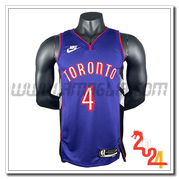 Maglia Toronto Raptors (BARNES #4) 2024/25 viola/Nero