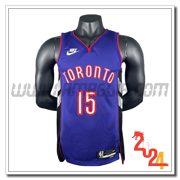 Maglia Toronto Raptors (CARTER #15) 2024/25 viola/Nero