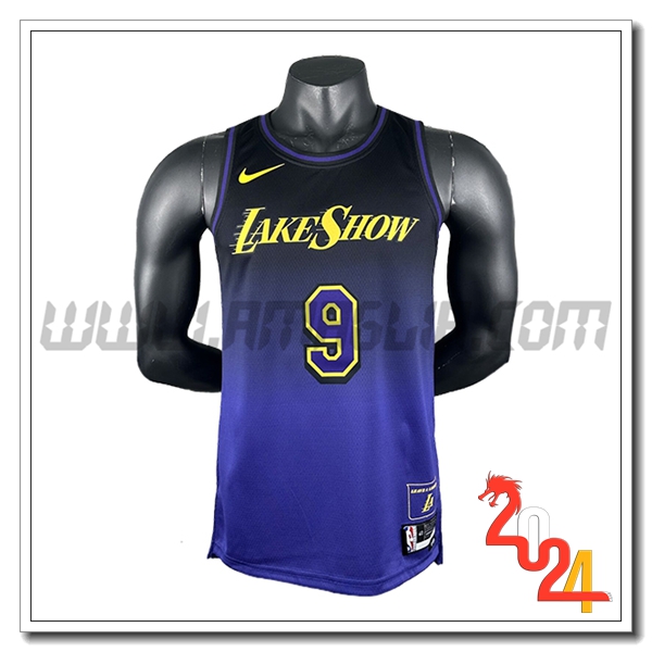 Maglia Los Angeles Lakers (JAMES JR. #9) 2024/25 viola/Nero